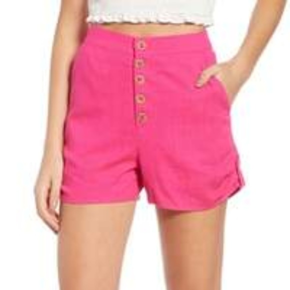 Anthropologie Avitus Button Front Linen Shorts - Picture 5 of 8